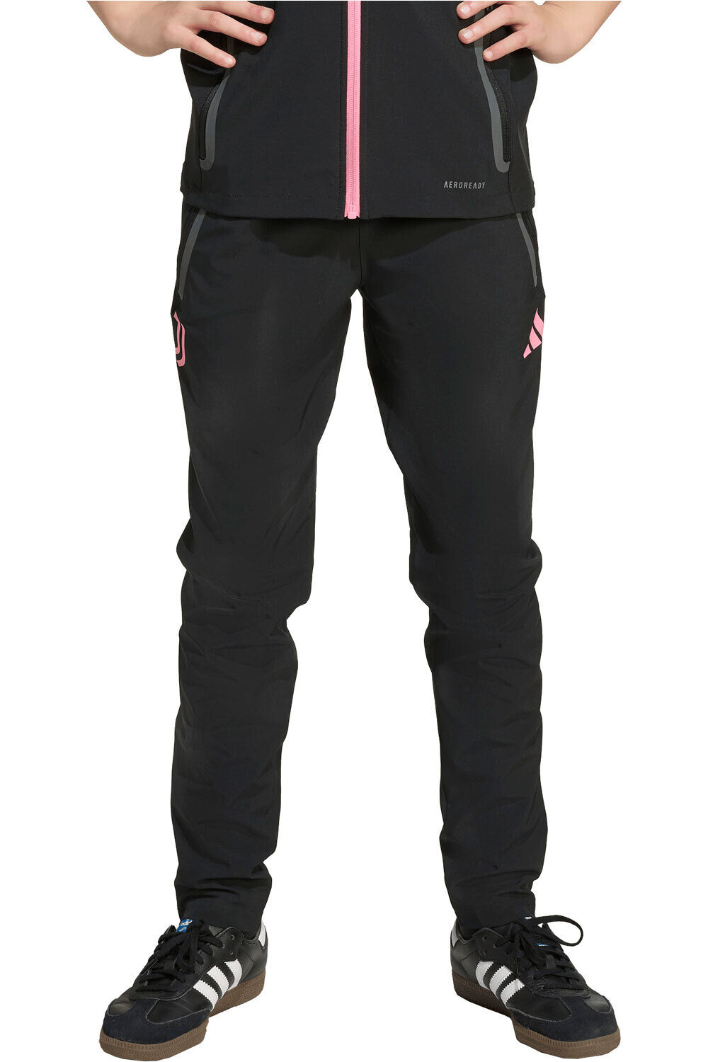 adidas pantalones largos futbol niño JUVENTUS TIRO 25 COMPETITION vista frontal