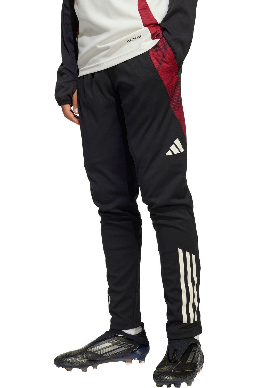 adidas pantalones largos futbol niño Manchester United Tiro 24 (Nios) vista frontal