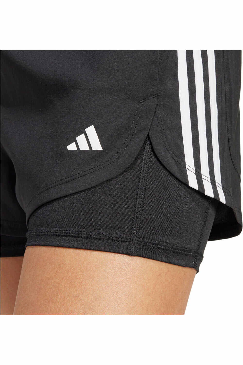 adidas pantalones y mallas cortas fitness mujer 2-IN-1 PACER vista detalle