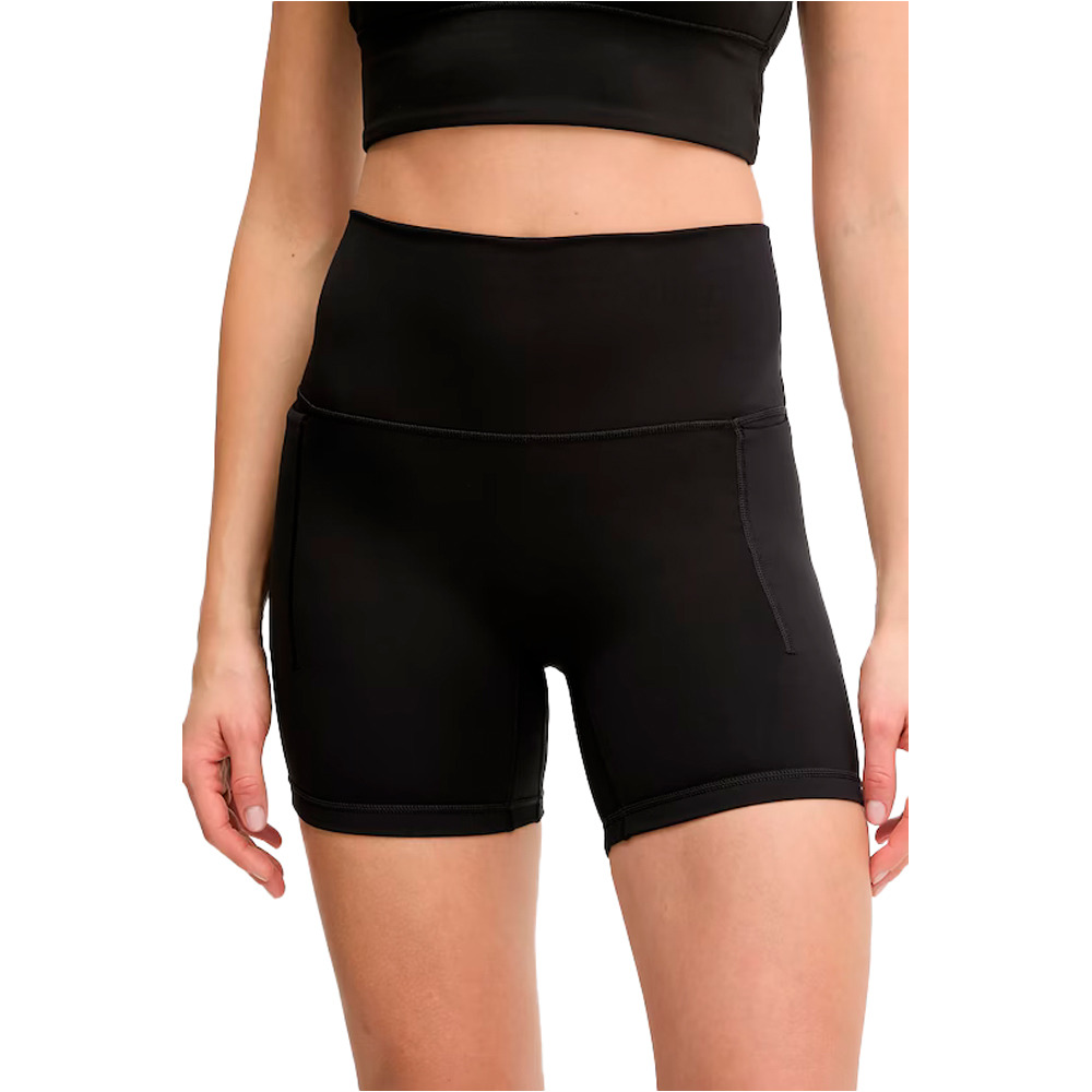 adidas pantalones y mallas cortas fitness mujer 3 STRIPES STUDIO ALL ME vista frontal