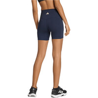 adidas pantalones y mallas cortas fitness mujer 3 STRIPES STUDIO ALL ME vista trasera