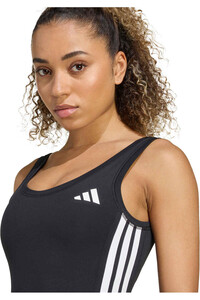 adidas pantalones y mallas cortas fitness mujer BODI OPTIME ESSENTIALS 3 STRIPES vista detalle