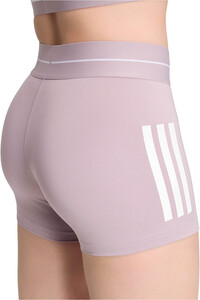 adidas pantalones y mallas cortas fitness mujer HYPERGLAM 3 STRIPES 03
