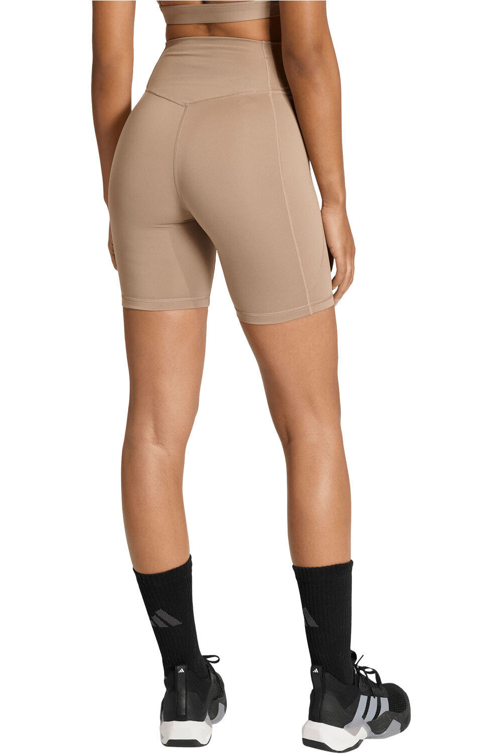 adidas pantalones y mallas cortas fitness mujer OPTIM ESSENTIALS vista trasera