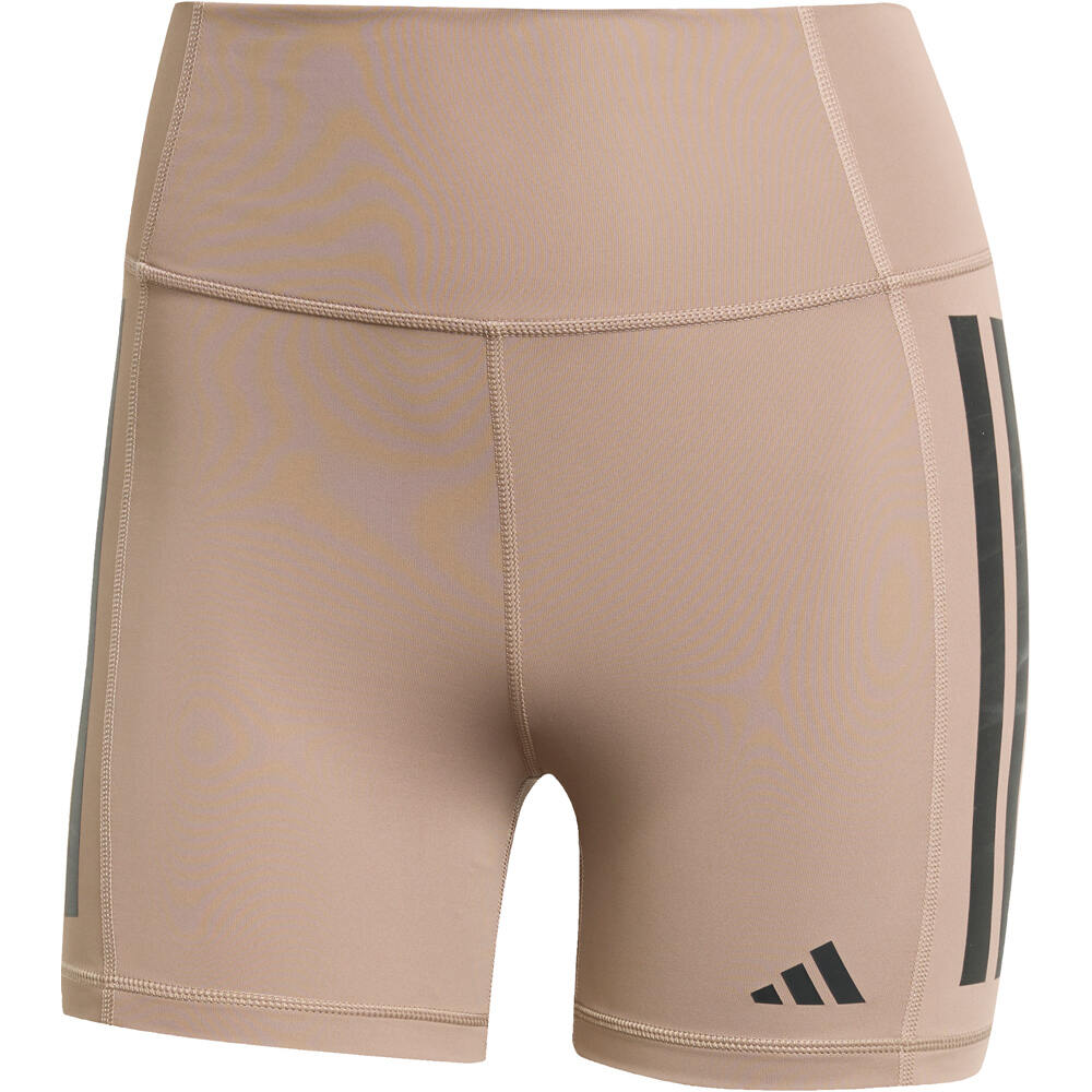 adidas pantalones y mallas cortas fitness mujer OPTIME 3 STRIPES 1/4 vista detalle
