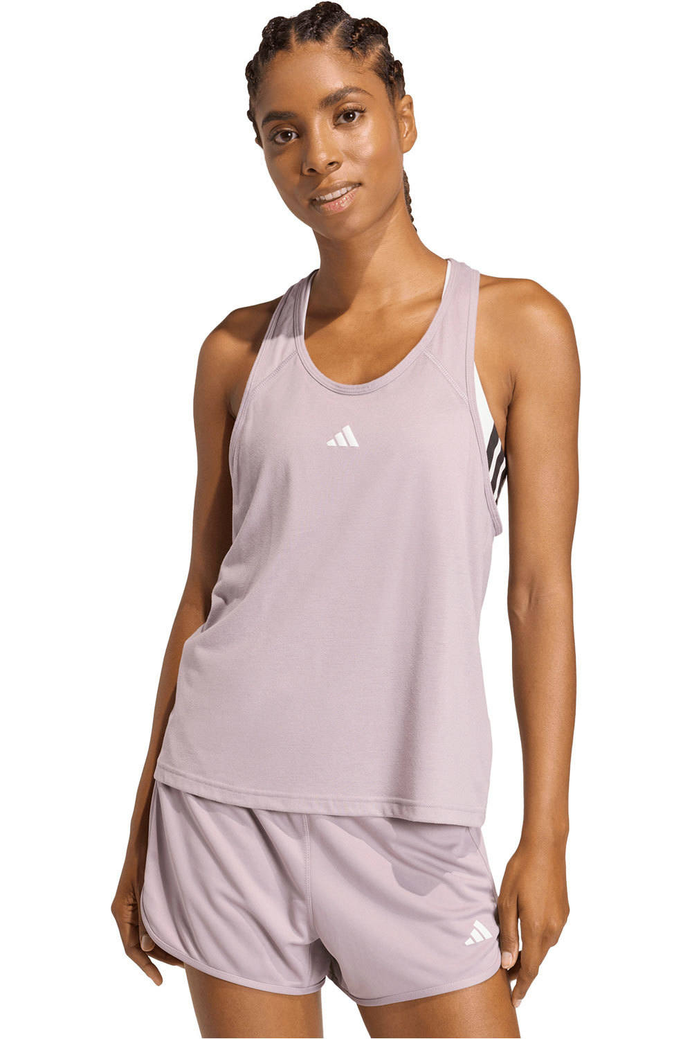 adidas pantalones y mallas cortas fitness mujer PACER ESSENTIALS vista frontal