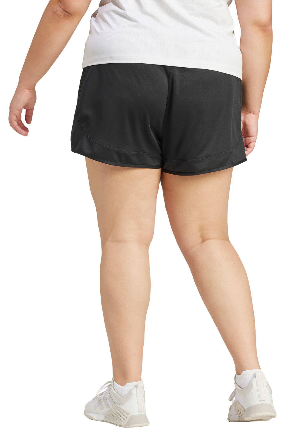 adidas pantalones y mallas cortas fitness mujer PACER KNIT H PS vista trasera