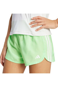 adidas pantalones y mallas cortas fitness mujer PACER TRAINING 3-STRIPES vista detalle