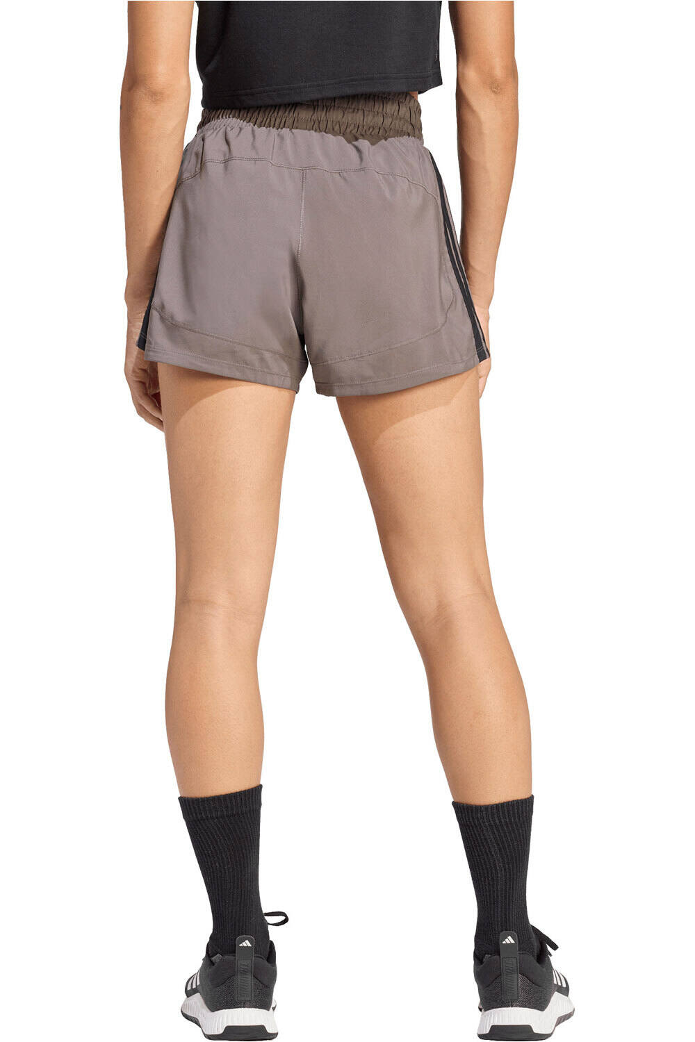 adidas pantalones y mallas cortas fitness mujer TCNICO TALLE ALTO PACER vista trasera