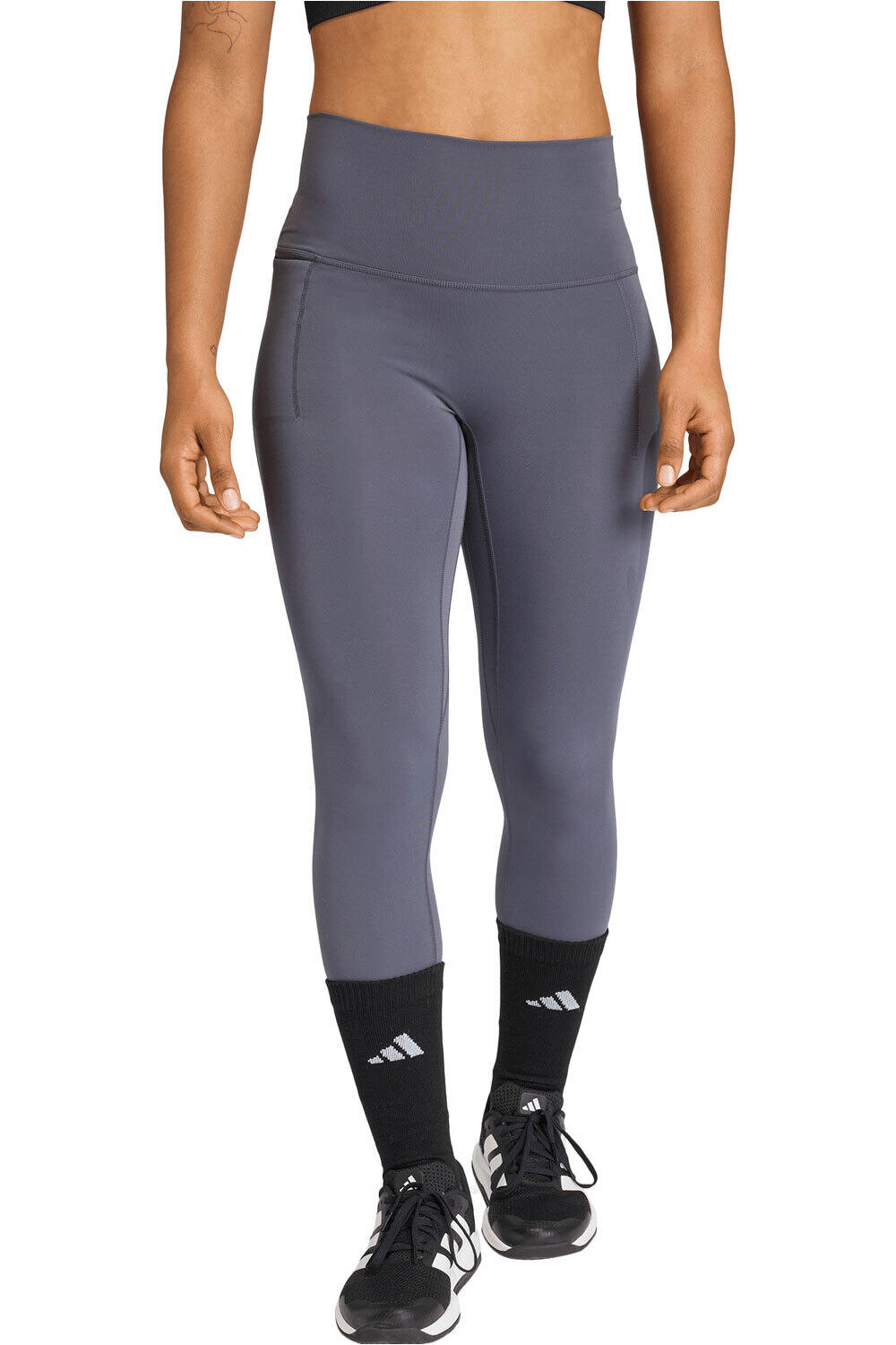 adidas pantalones y mallas largas fitness mujer 7/8 3 STRIPES STUDIO ALL ME vista frontal