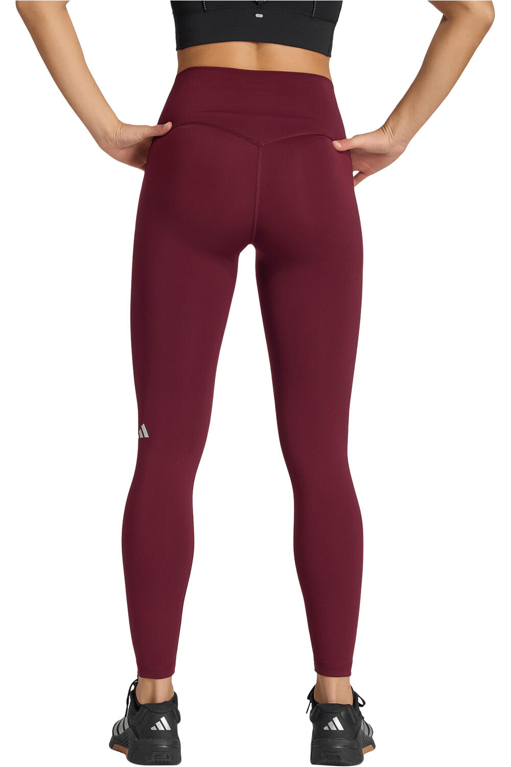 adidas pantalones y mallas largas fitness mujer 7/8 3 STRIPES STUDIO ALL ME X-OVER vista trasera