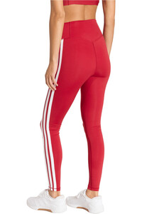 adidas pantalones y mallas largas fitness mujer 7/8 OPTIM ESSENTIALS 3 STRIPES vista trasera