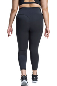 adidas pantalones y mallas largas fitness mujer 7/8 OPTIME 3 STRIPES (TALLAS GRANDES) vista trasera