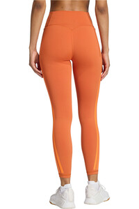 adidas pantalones y mallas largas fitness mujer 7/8 OPTIME 3 STRIPES vista trasera