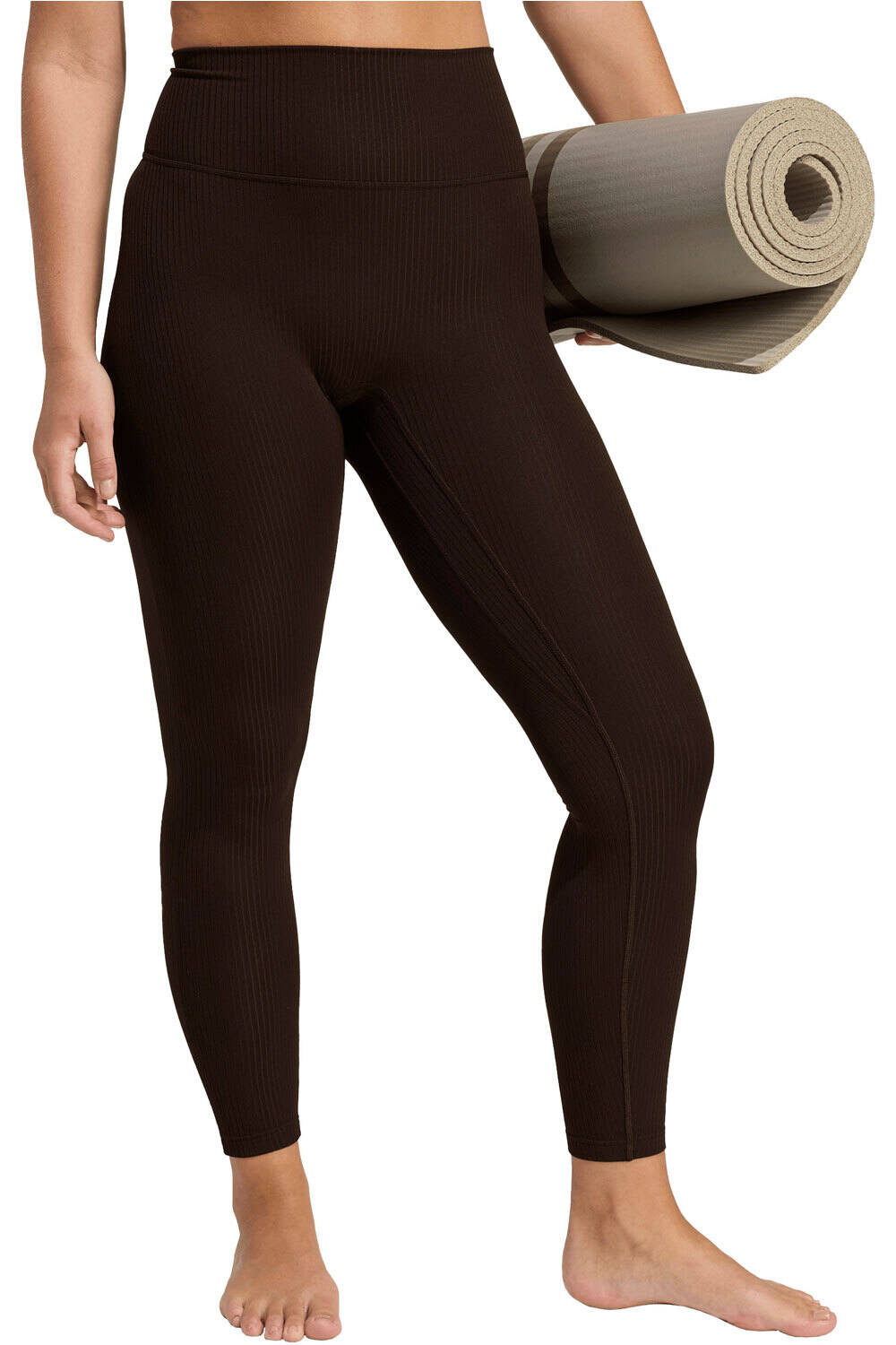 adidas pantalones y mallas largas fitness mujer ADIDAS ALL ME RIB POR ENCIMA DEL TOBILLO vista frontal