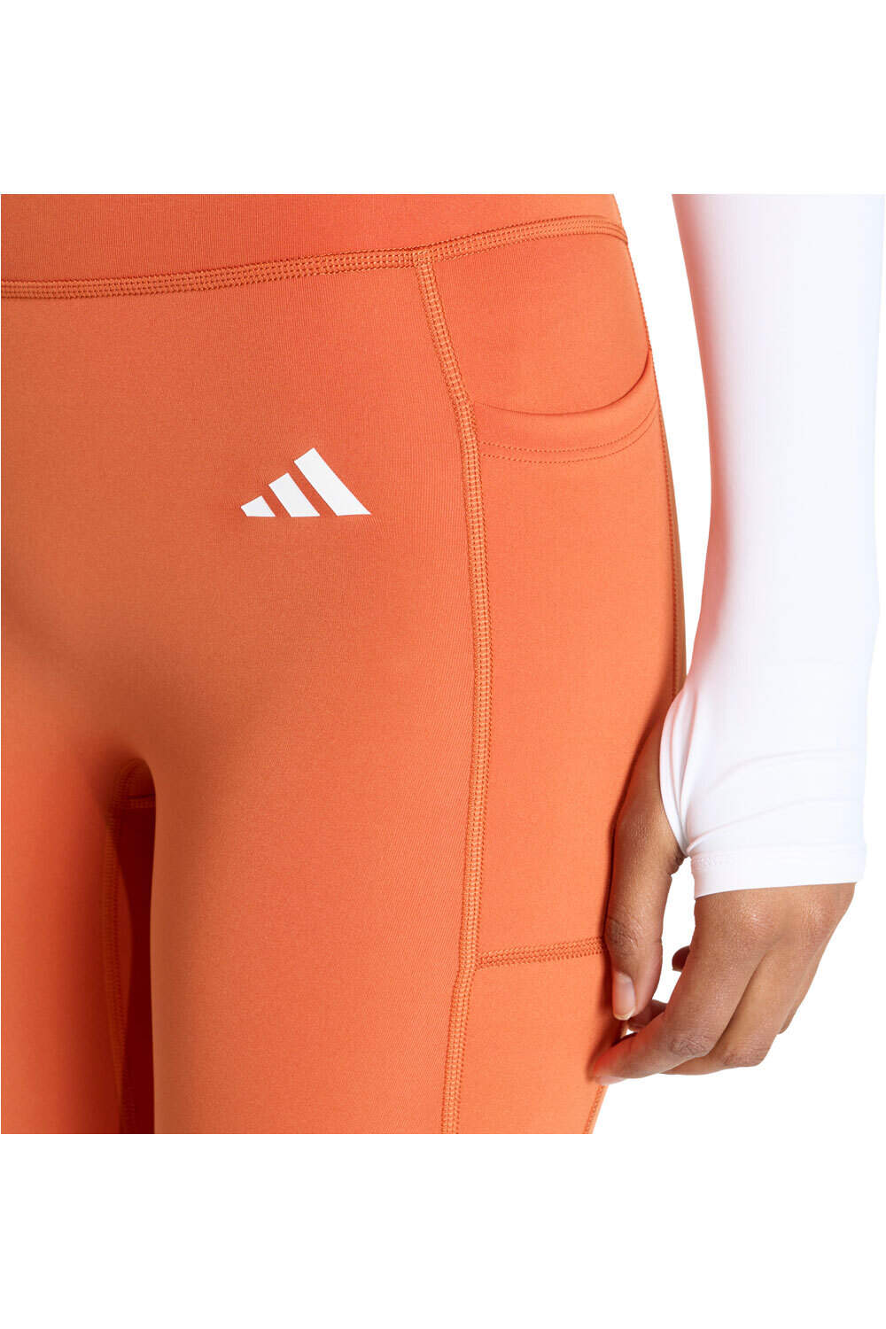 adidas pantalones y mallas largas fitness mujer ESSENTIALS NO FRONT RISE SEAM 7/8 vista detalle