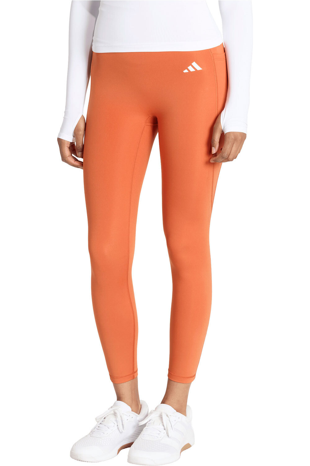 adidas pantalones y mallas largas fitness mujer ESSENTIALS NO FRONT RISE SEAM 7/8 vista frontal