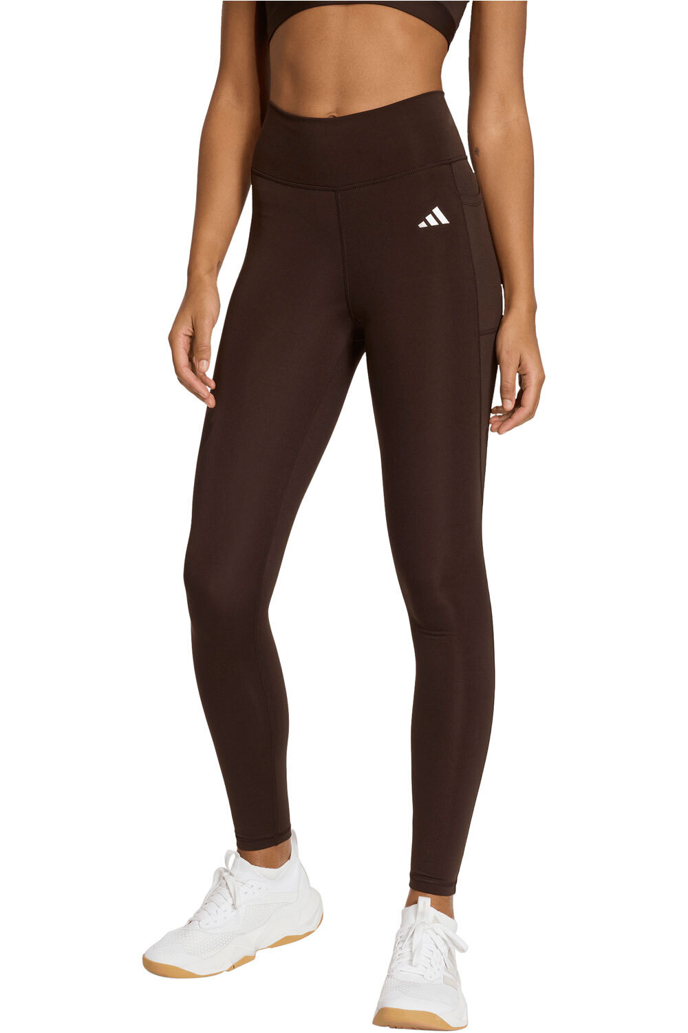 adidas pantalones y mallas largas fitness mujer ESSENTIALS STASH POCKET FULL-LENGTH vista frontal
