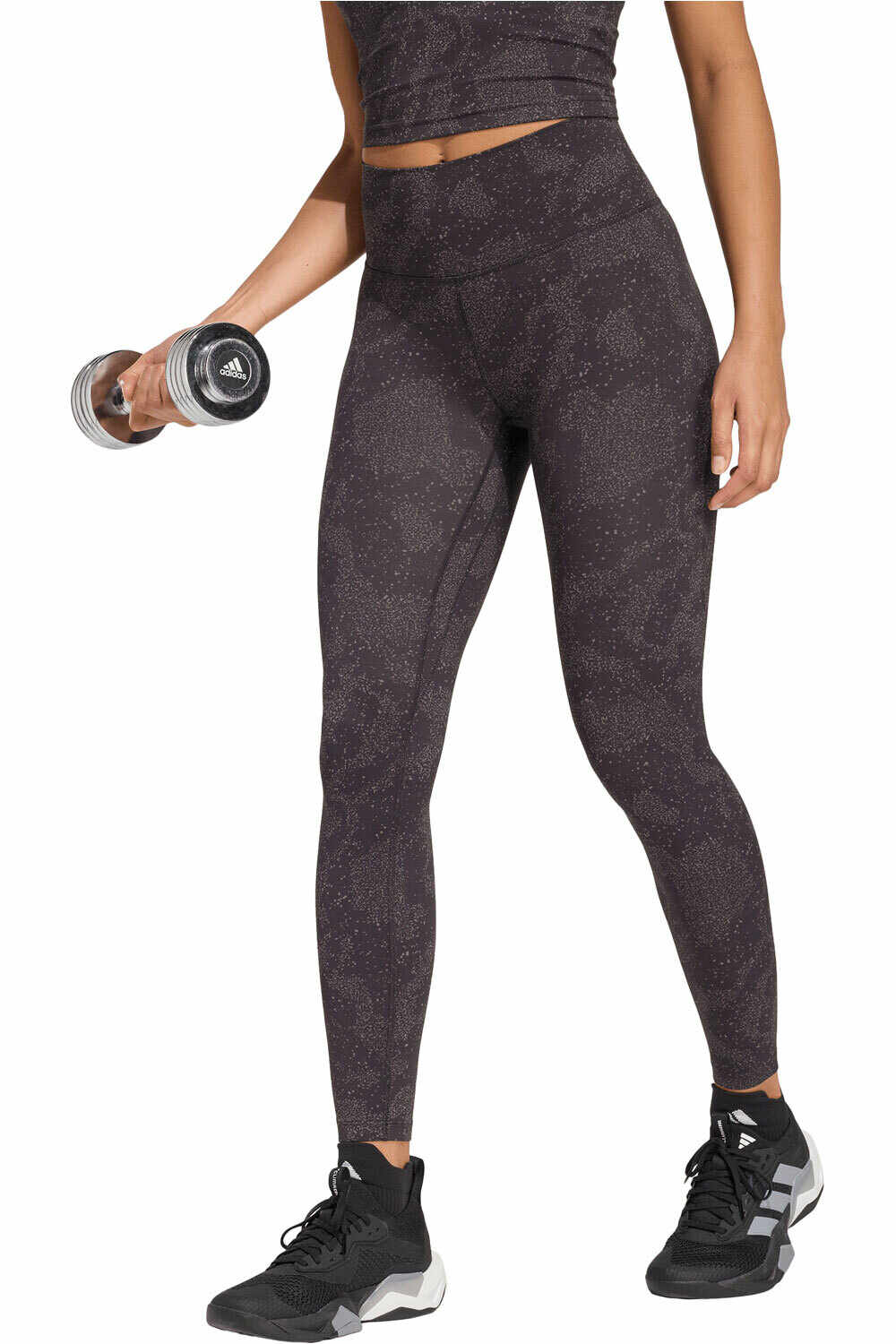 adidas pantalones y mallas largas fitness mujer ESTAMPADAS 7/8 ALL ME vista frontal