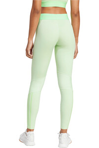 adidas pantalones y mallas largas fitness mujer HYPERGLAM RIB 1/1 vista trasera