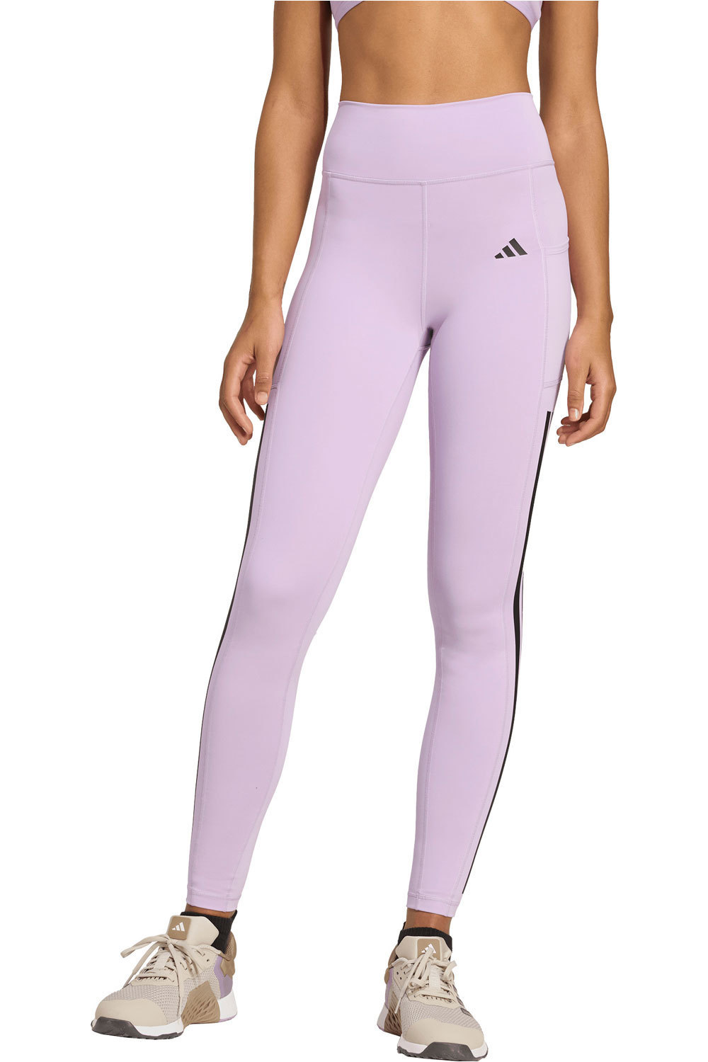 adidas pantalones y mallas largas fitness mujer OPT 3S 1/1 vista frontal