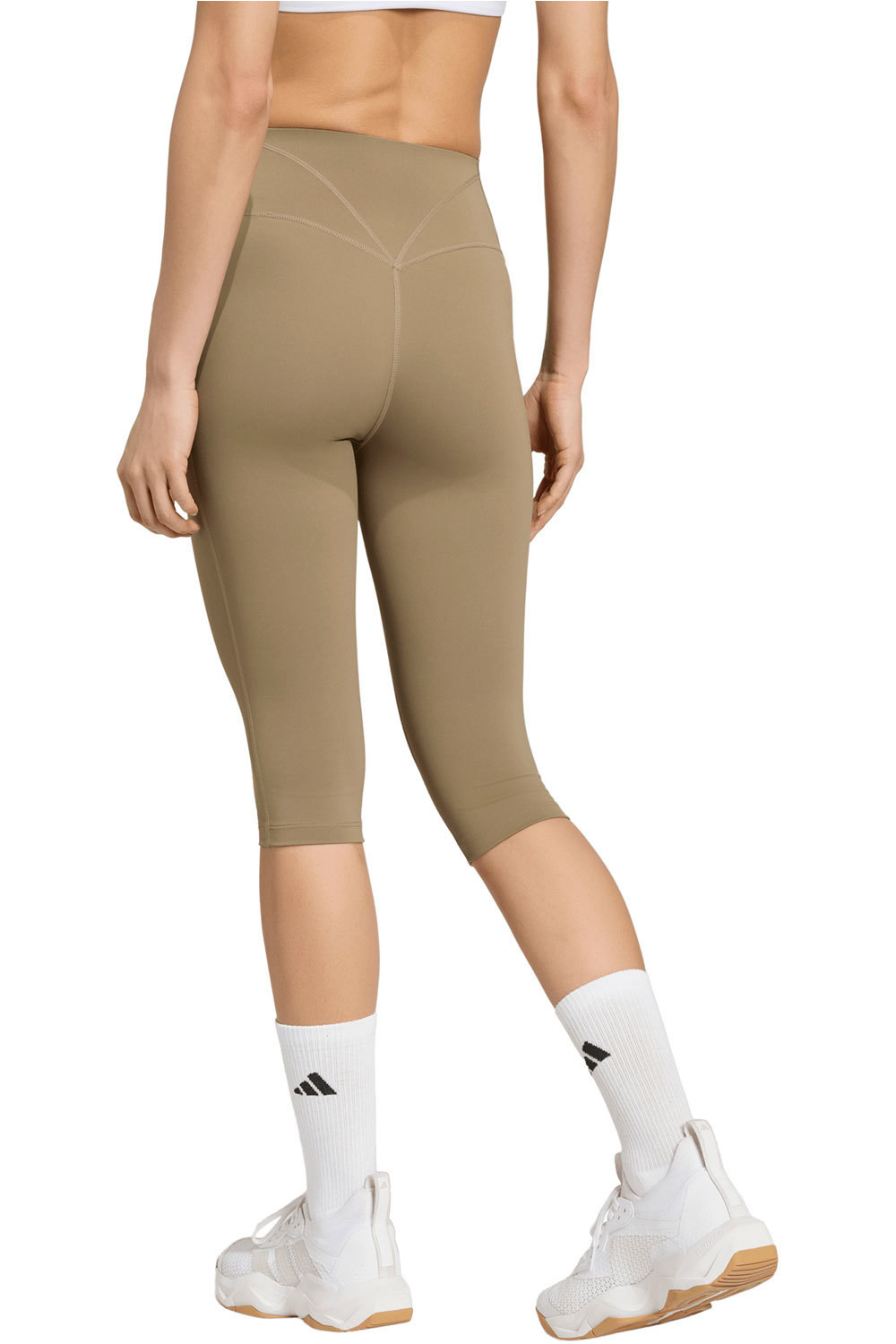 adidas pantalones y mallas largas fitness mujer OPT CON CAPRI L vista trasera