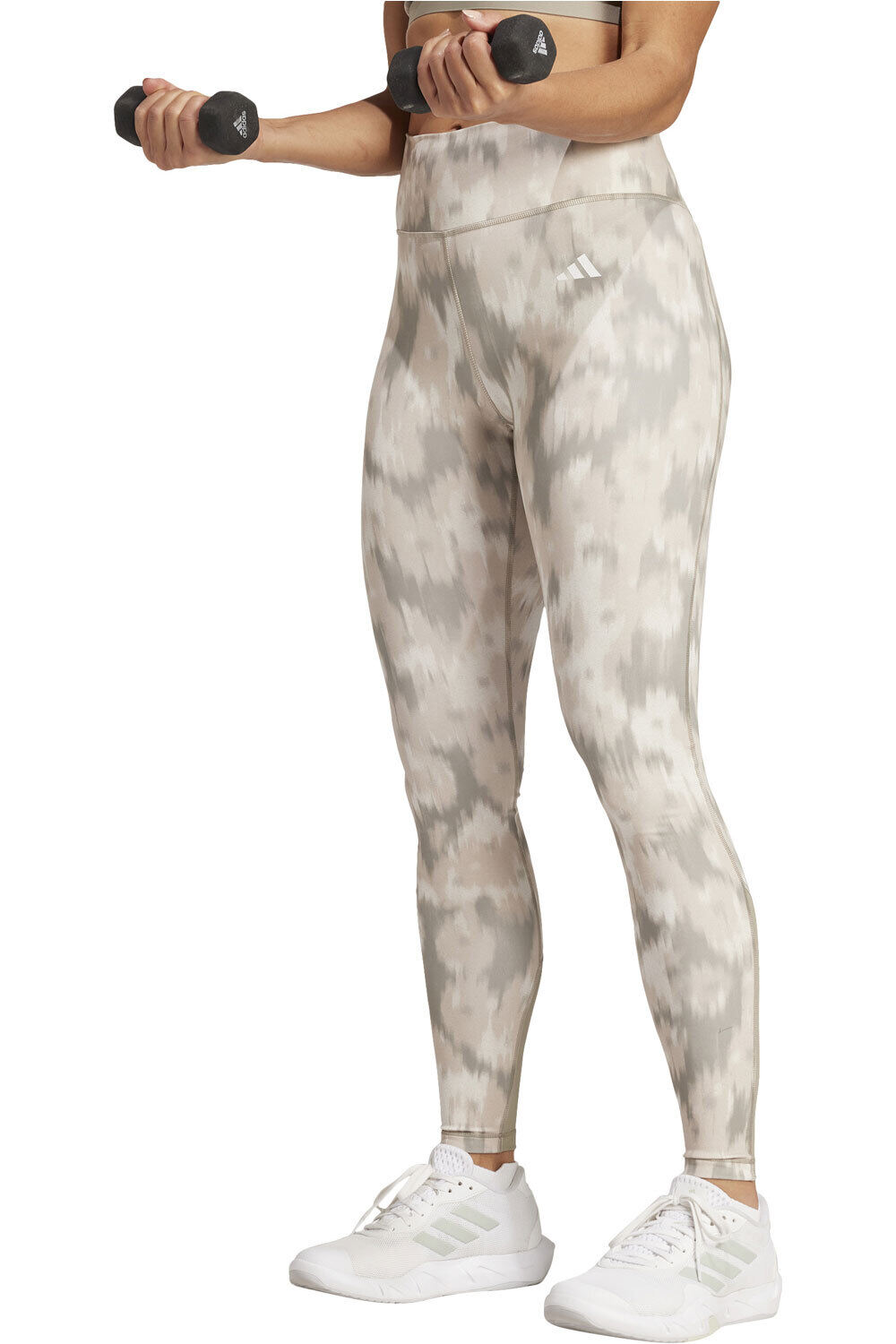 adidas pantalones y mallas largas fitness mujer OPT ESS AOP L vista frontal