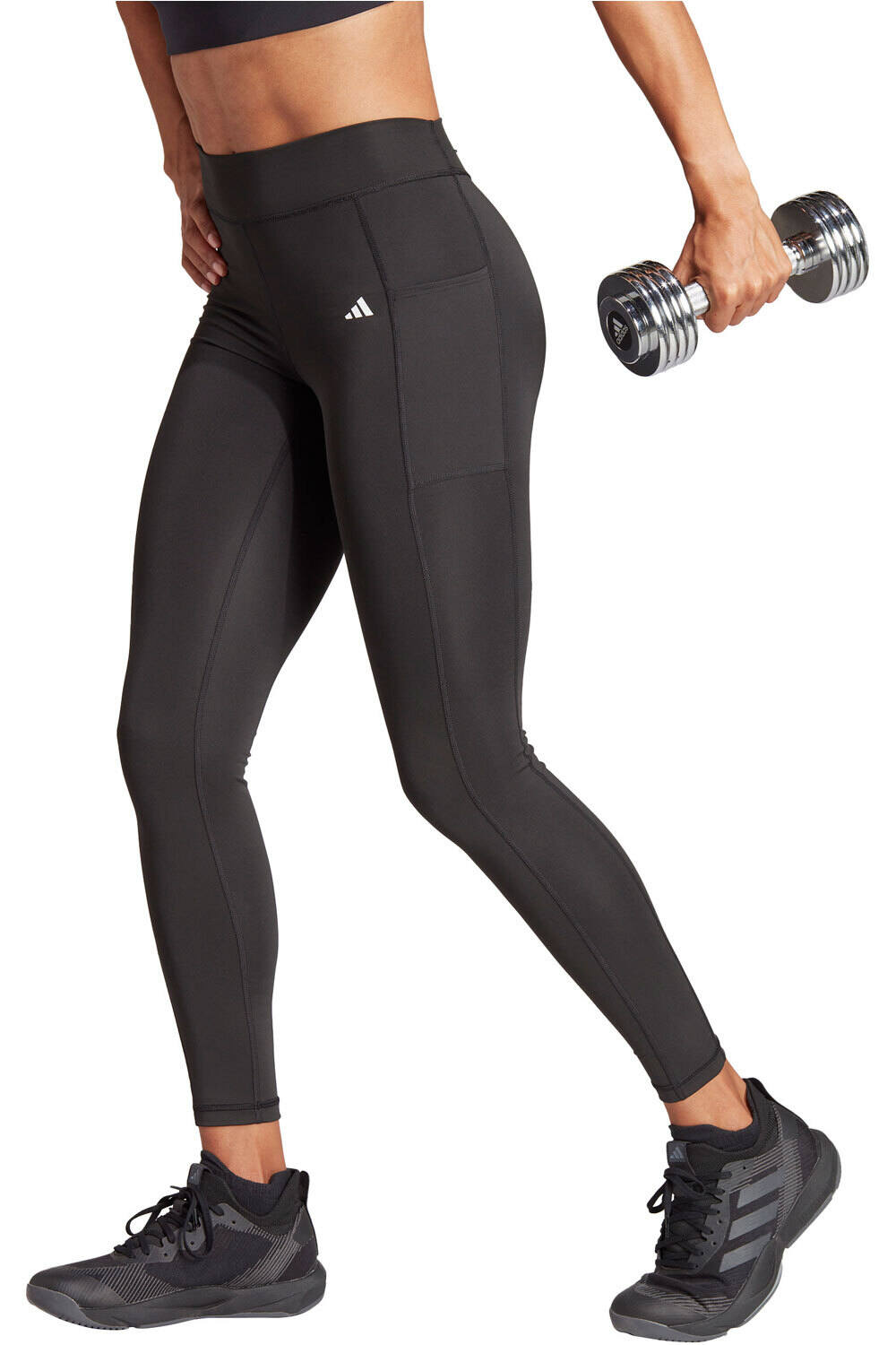 adidas pantalones y mallas largas fitness mujer OPT ST MR 7/8 L vista frontal