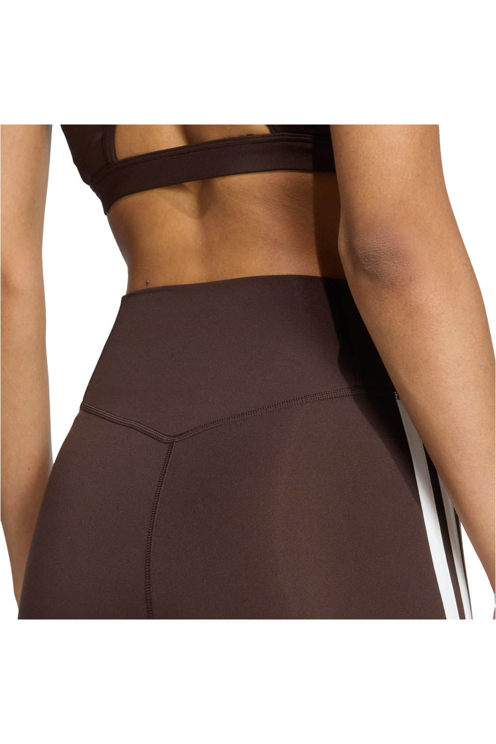 adidas pantalones y mallas largas fitness mujer OPTIME ESSENTIALS 3-STRIPES FLARED 03