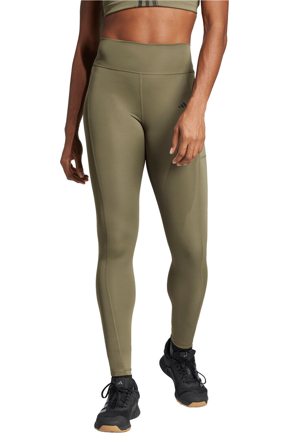 adidas pantalones y mallas largas fitness mujer OPTIME FULL LENGTH vista frontal