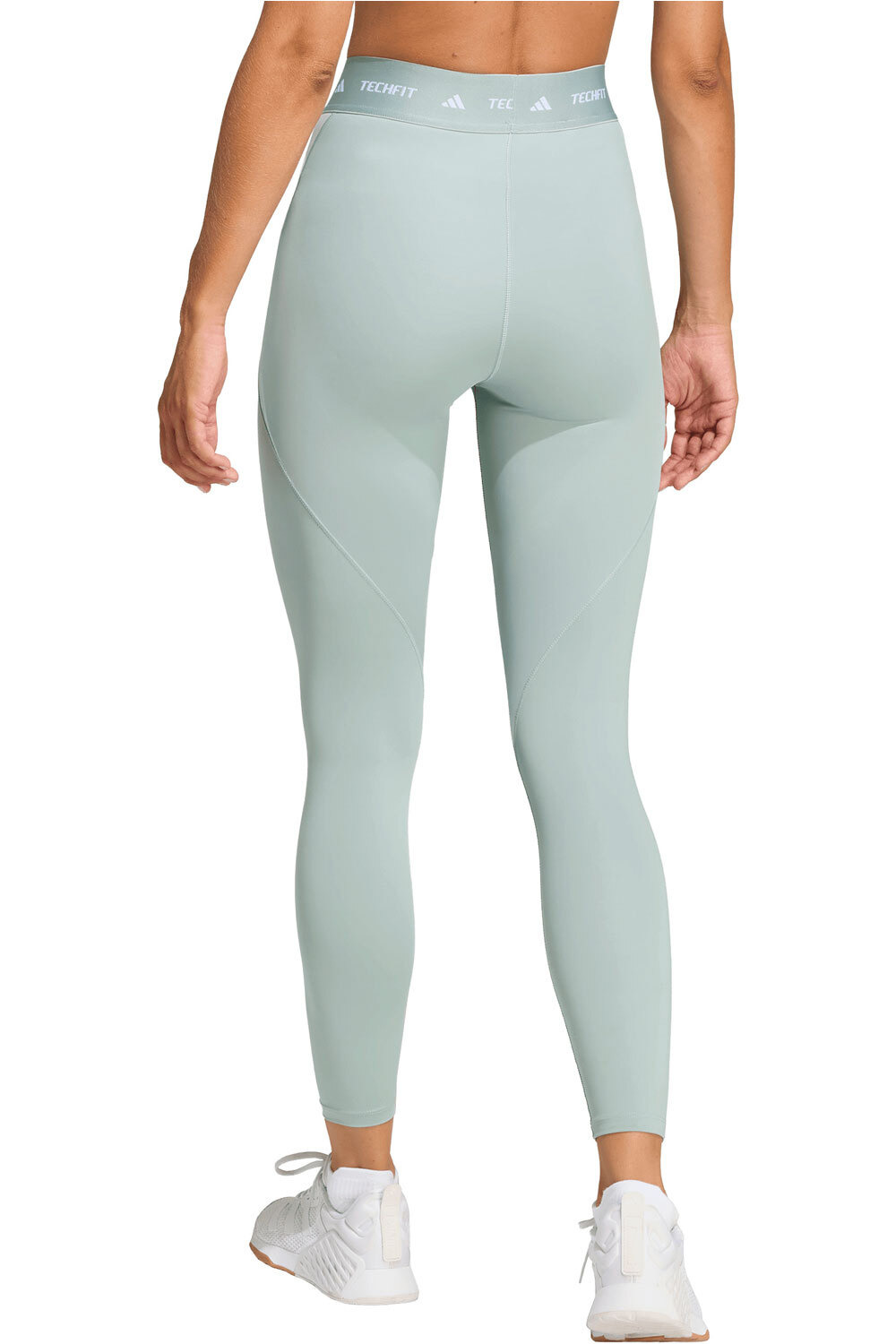 adidas pantalones y mallas largas fitness mujer TECHFIT 7/8 vista trasera