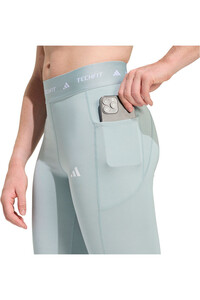 adidas pantalones y mallas largas fitness mujer TECHFIT STASH POCKET vista detalle