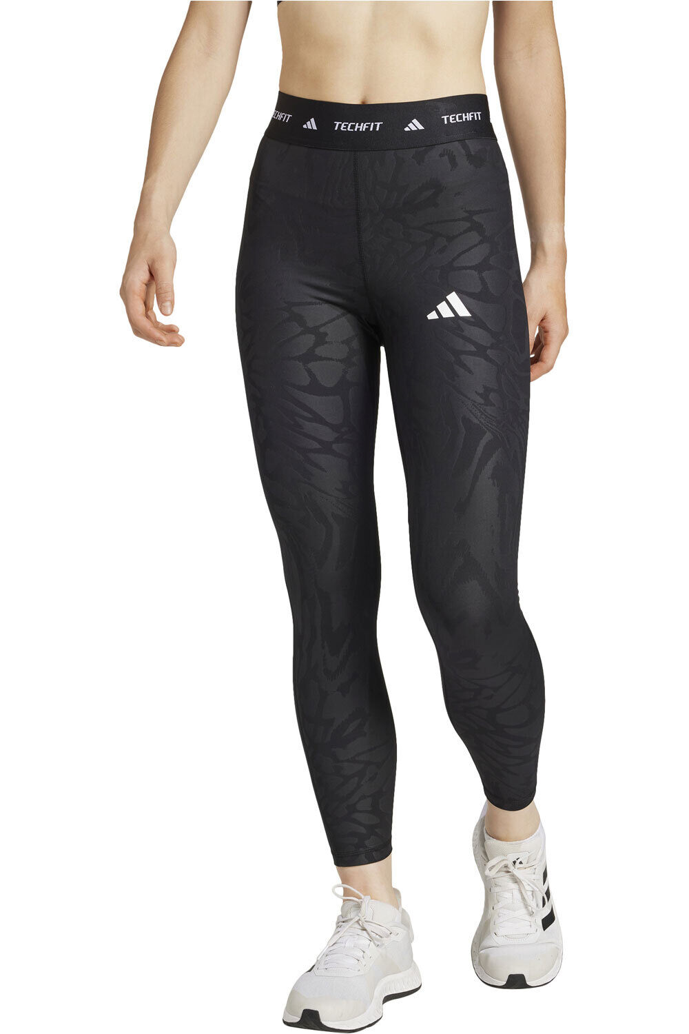 adidas pantalones y mallas largas fitness mujer TF PRINT 7/8 L vista frontal