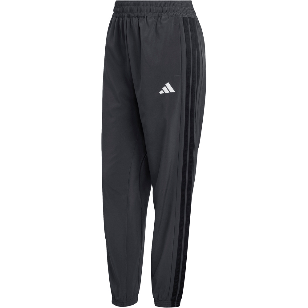 adidas pantalones y mallas largas fitness mujer TRAIN ESSENTIALS WOVEN 3 BANDAS 03