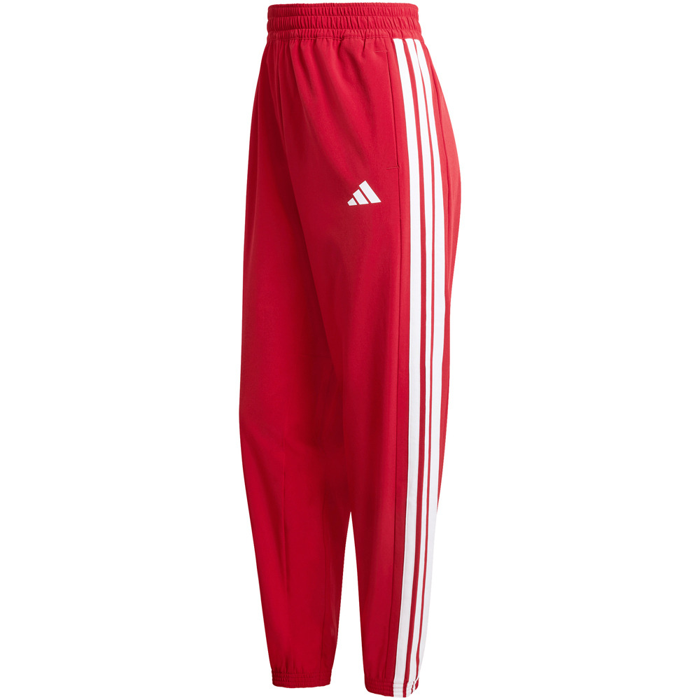 adidas pantalones y mallas largas fitness mujer TRAIN ESSENTIALS WOVEN 3 BANDAS 04