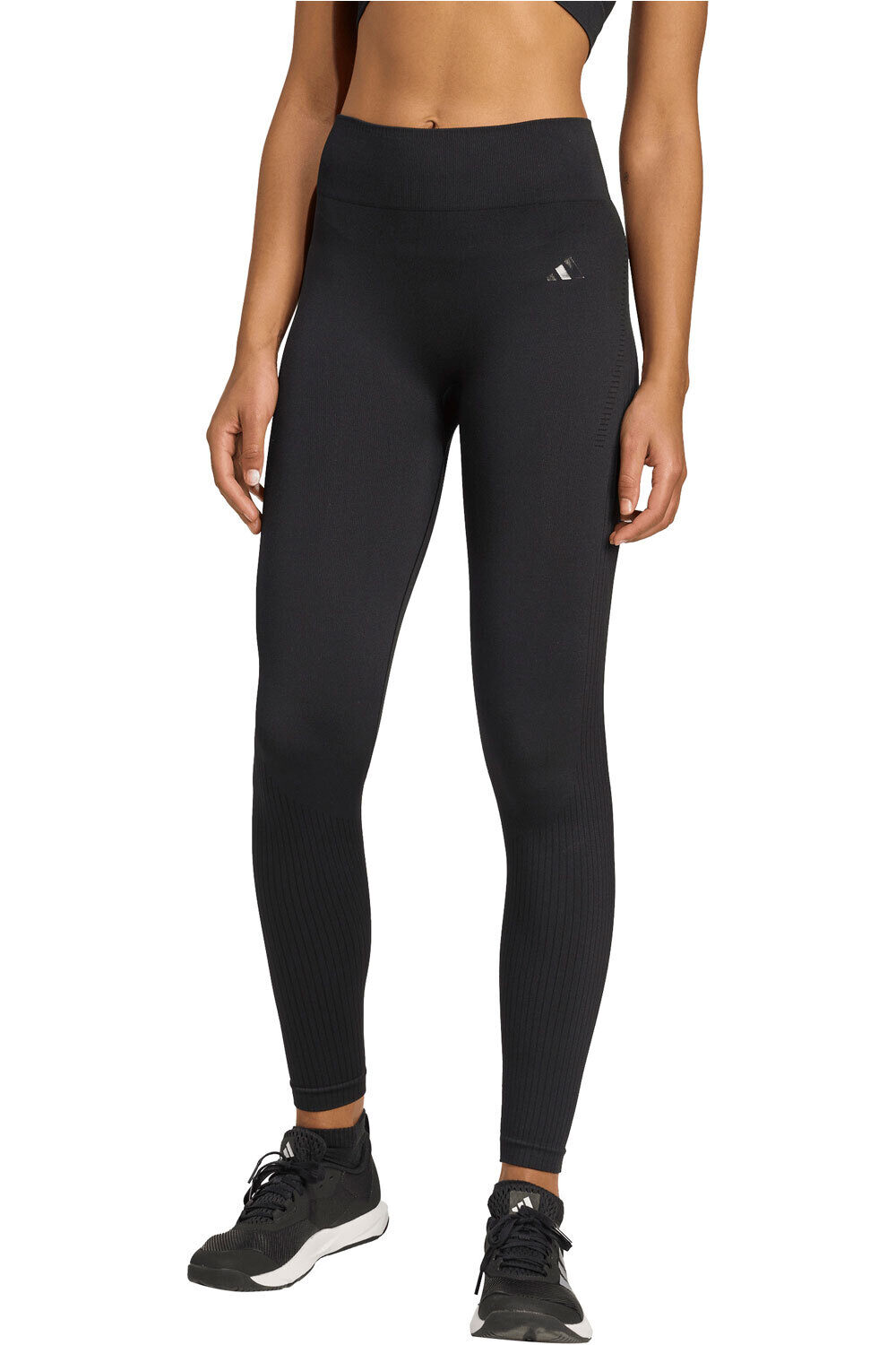 adidas pantalones y mallas largas fitness mujer WE KNIT 1/1 L vista frontal