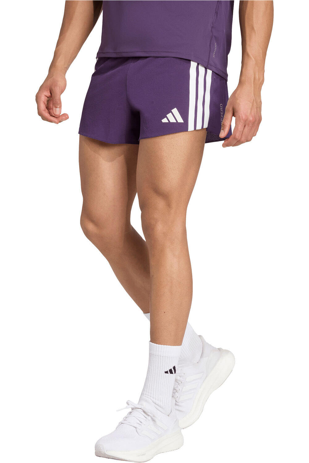 adidas pantaloneta técnica hombre ADIZERO RUNNING GEL POCKET vista frontal