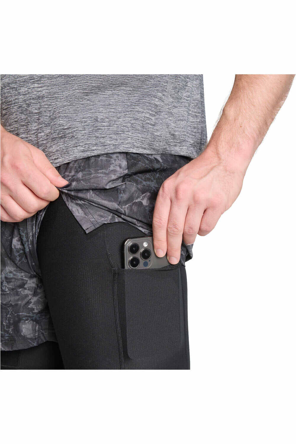 adidas pantaloneta técnica hombre OWN THE RUN SPRAY DYE 03