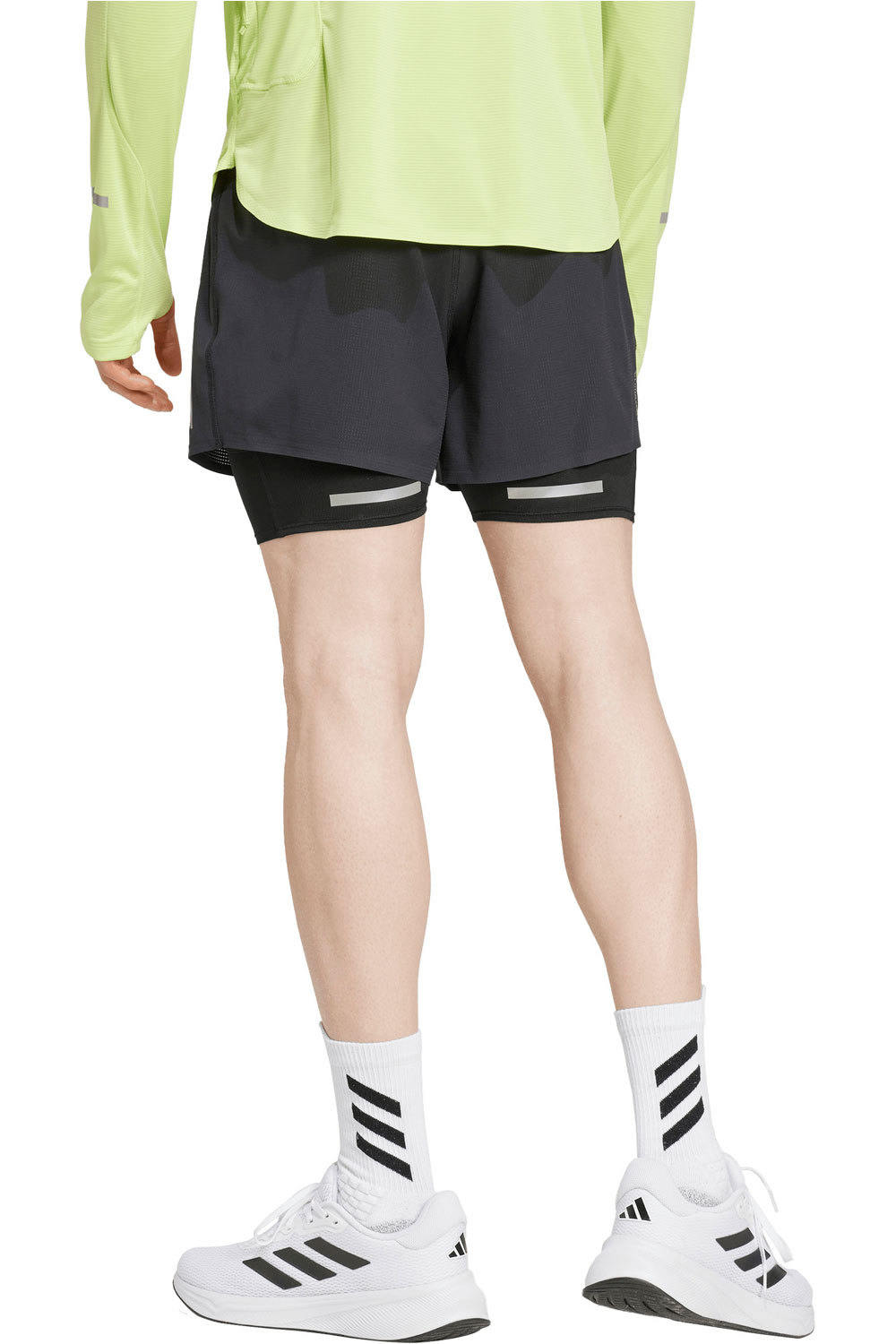adidas pantaloneta técnica hombre Ultimate Running Reflective 2-in-1 vista trasera