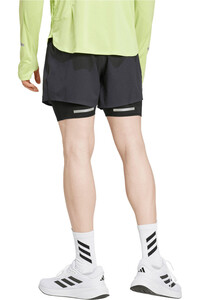adidas pantaloneta técnica hombre Ultimate Running Reflective 2-in-1 vista trasera