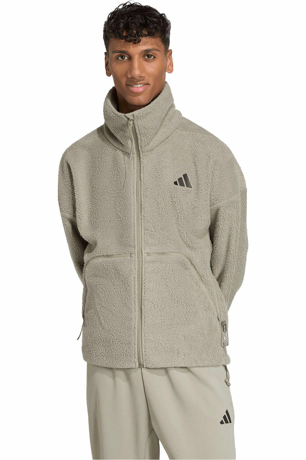 adidas polar hombre CITY TECH HIGH PILE FLEECE FULL-ZIP vista frontal