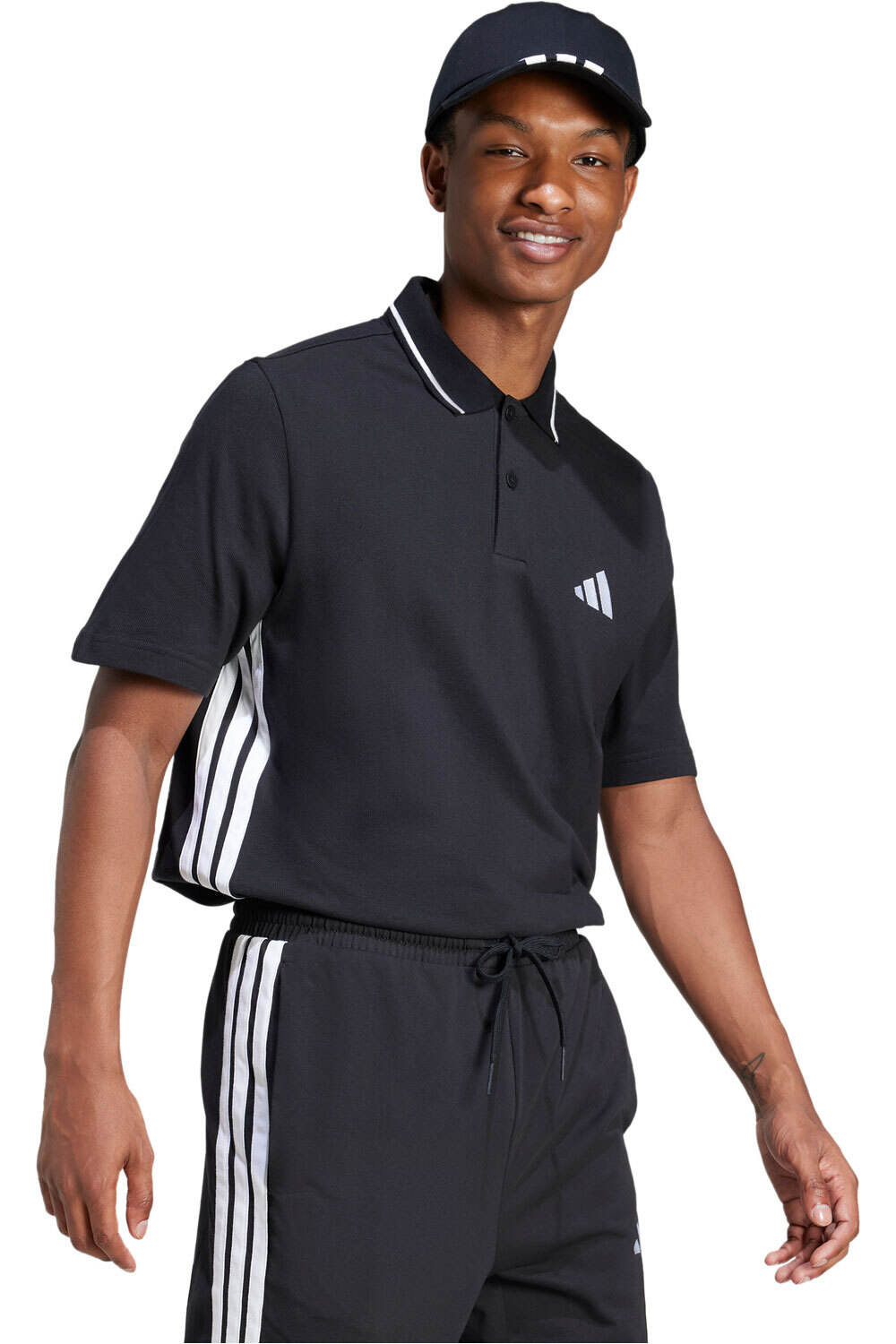 adidas polo manga corta hombre M 3S PQ PS vista detalle