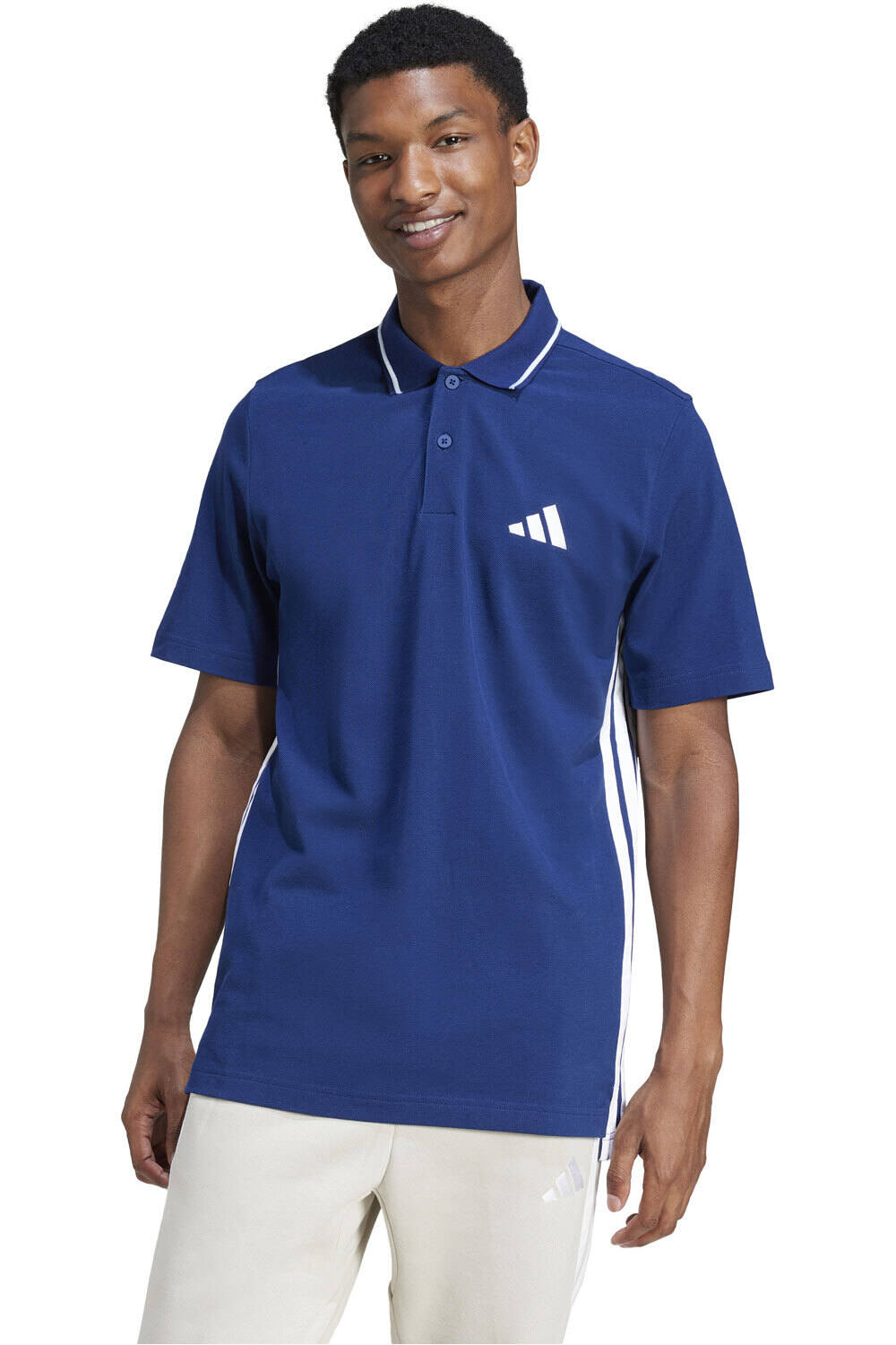 adidas polo manga corta hombre M 3S PQ PS vista frontal