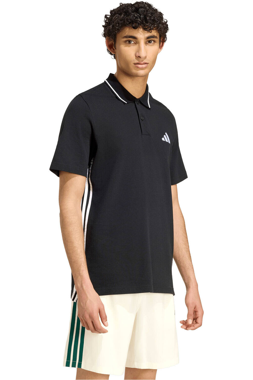 adidas polo manga corta hombre M 3S PQ PS vista frontal
