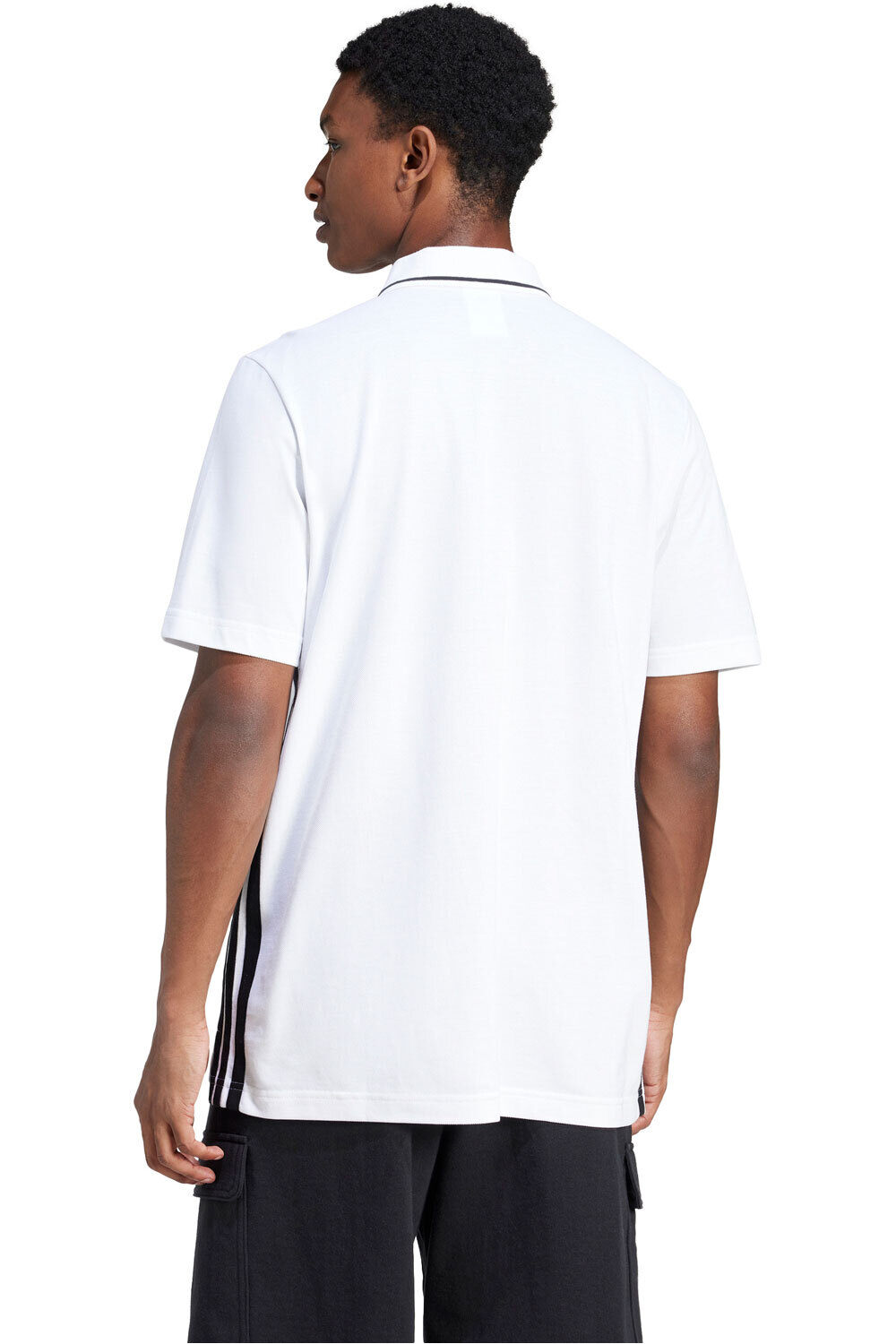 adidas polo manga corta hombre M 3S PQ PS vista trasera