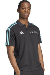 adidas polo manga corta hombre MERCEDES AMG PETRONAS DNA vista detalle