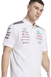 adidas polo manga corta hombre MERCEDES AMG PETRONAS F1 TEAM vista detalle