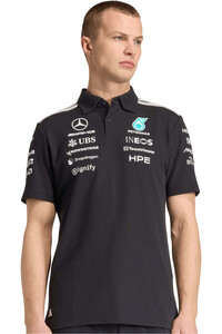 adidas polo manga corta hombre MERCEDES-AMG PETRONAS F1 TEAM vista detalle