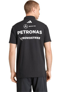 adidas polo manga corta hombre MERCEDES-AMG PETRONAS F1 TEAM vista trasera