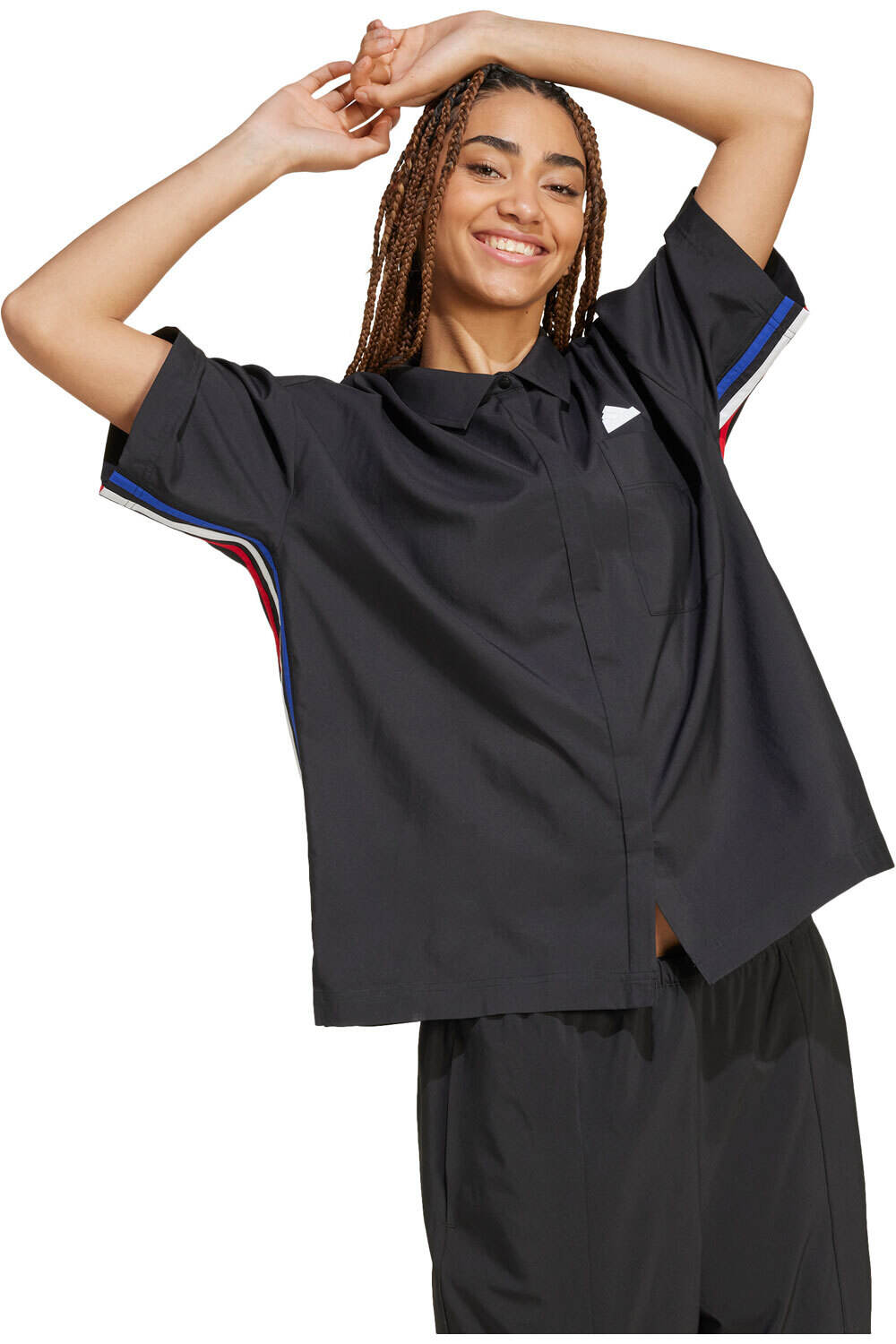 adidas polo manga corta mujer EXPRESS SHIRT vista frontal